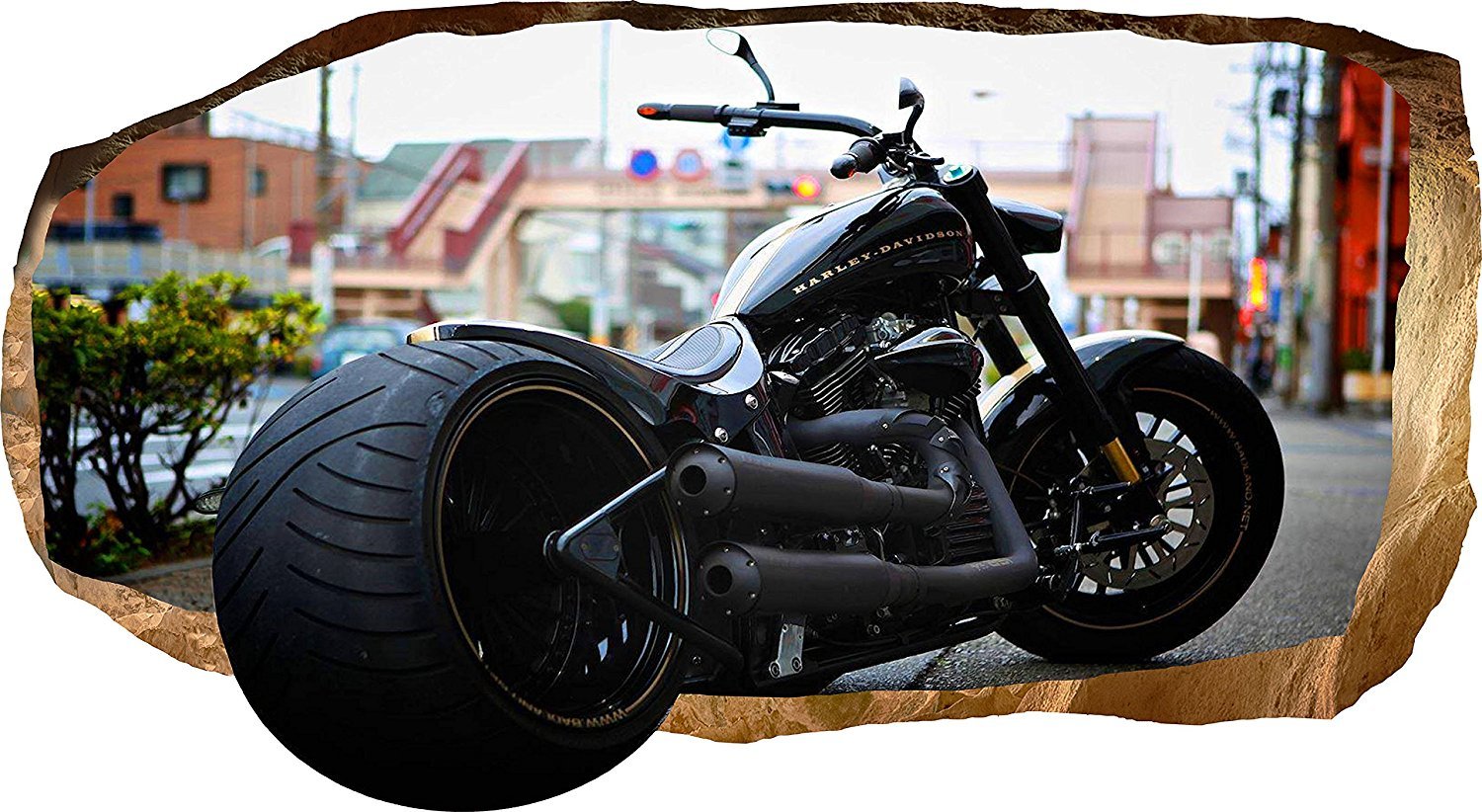 Amazon | Startonight 3dウォール壁アートフォトデコレーションHarley